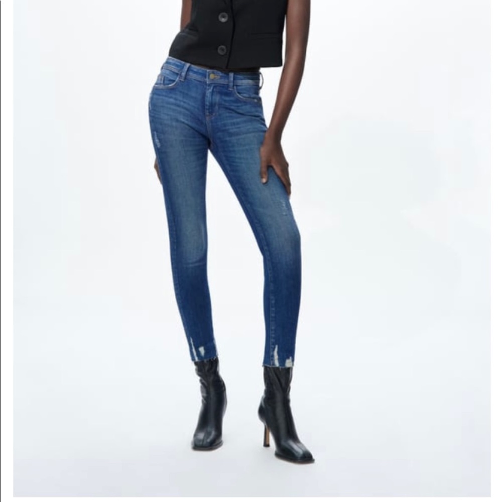Zara mid rise skinny jeans